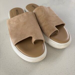 Tan Slide Sandals